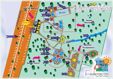 Plano de Termas de Federación, Entre Ríos